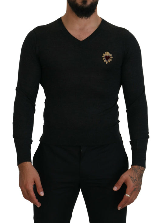 Black long sleeve shirt on man