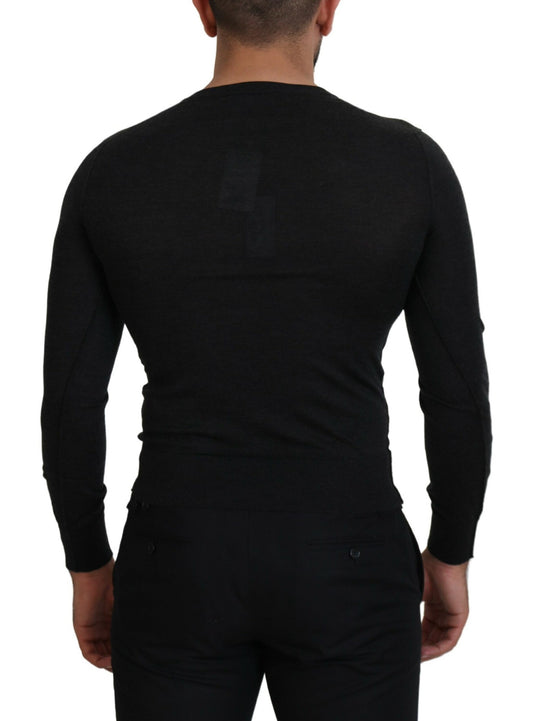 Black long sleeve shirt on mannequin
