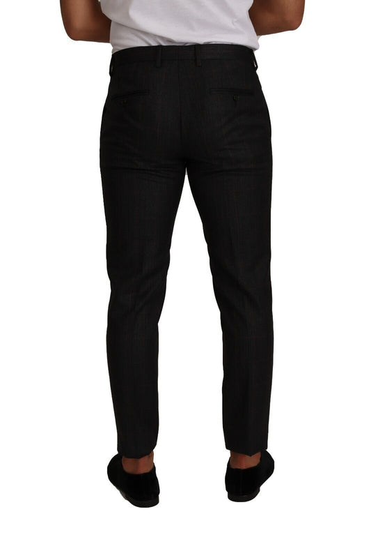 Pair of black trousers with a white shirt