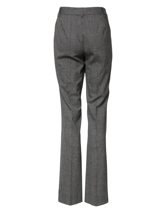 Pair of grey pants with flared legs