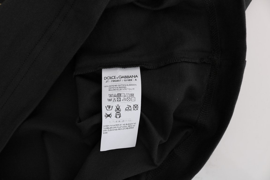 Black fabric with white tag attached to it
