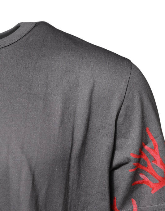 Long sleeve shirt with red design on back