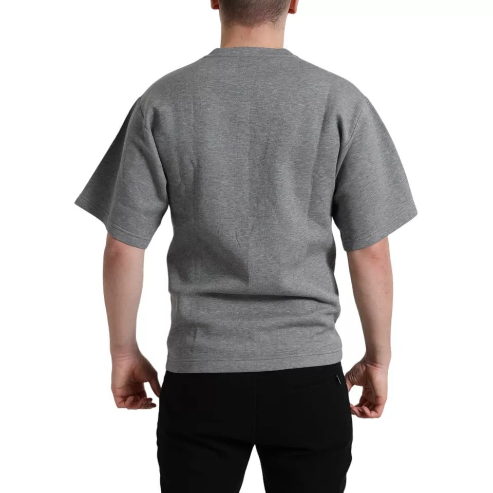 Grey short sleeve t-shirt on a mannequin
