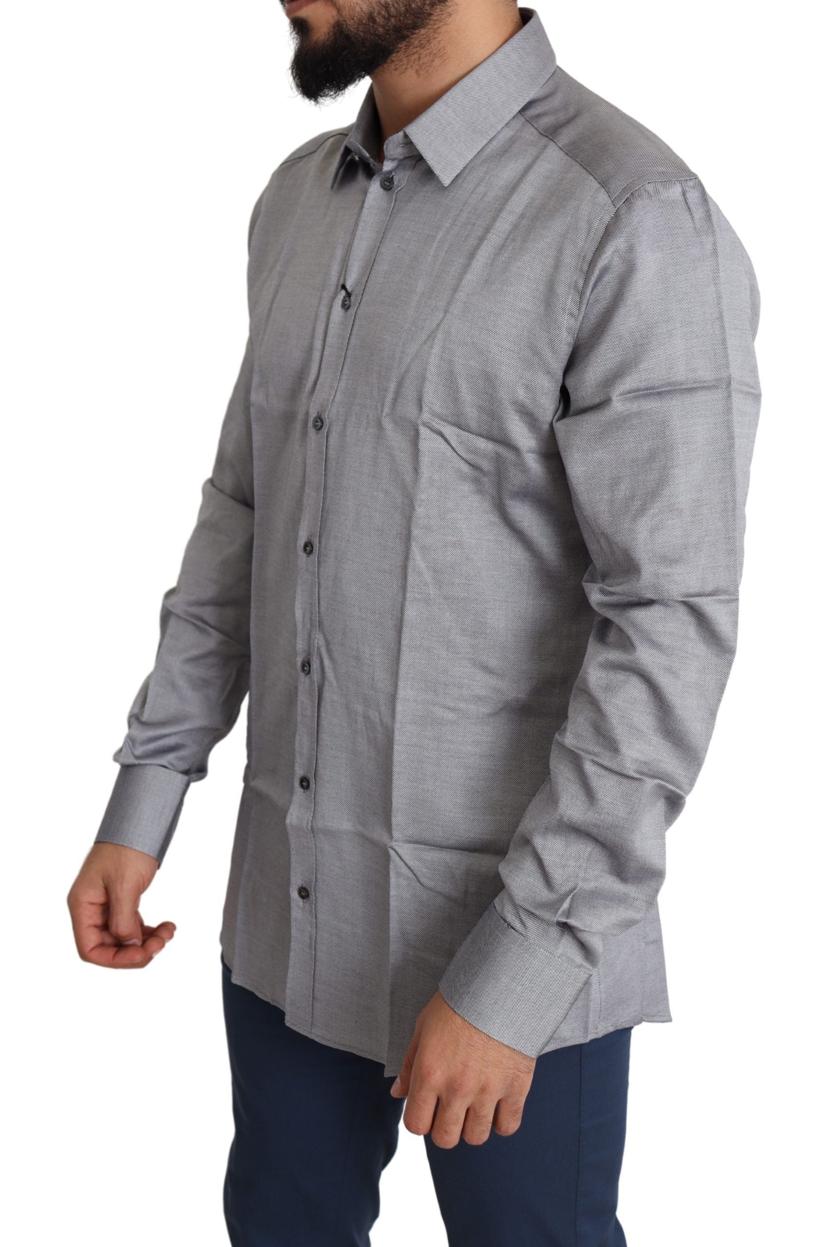 Man wearing a long sleeve shirt