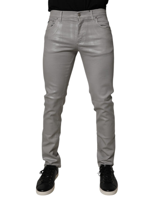 Pair of men's slim fit jeans