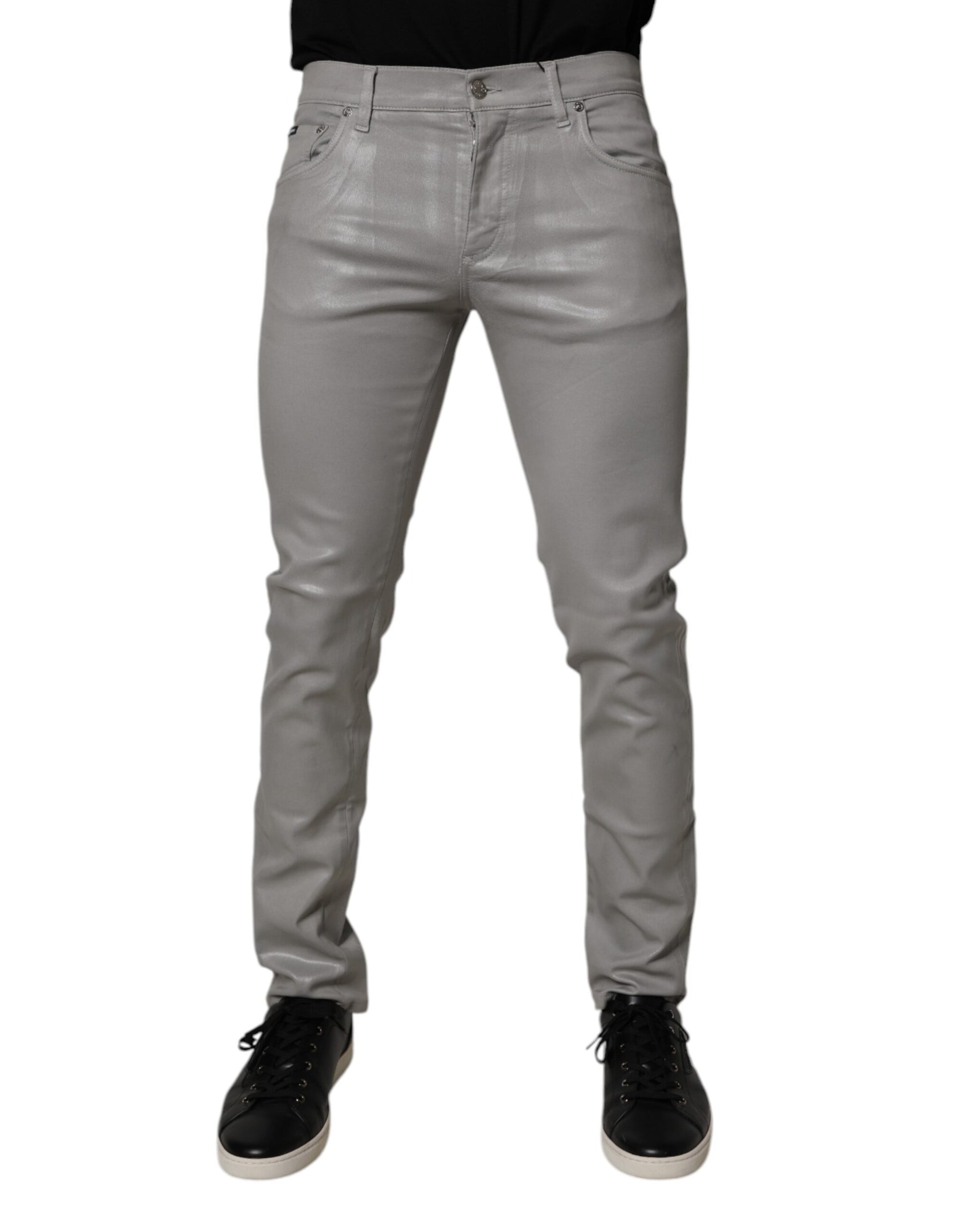 Pair of gray pants on a mannequin