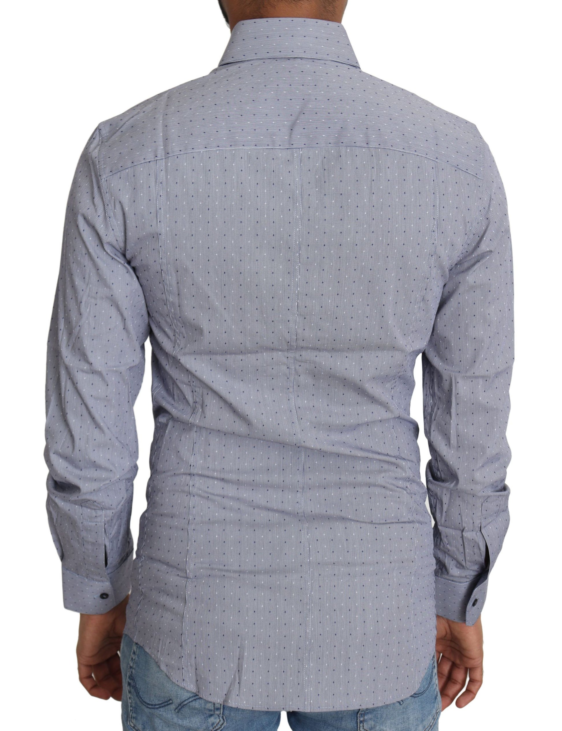 Men's button down shirt with patterned back design