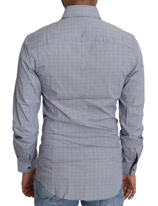 Men's button down shirt with patterned back design
