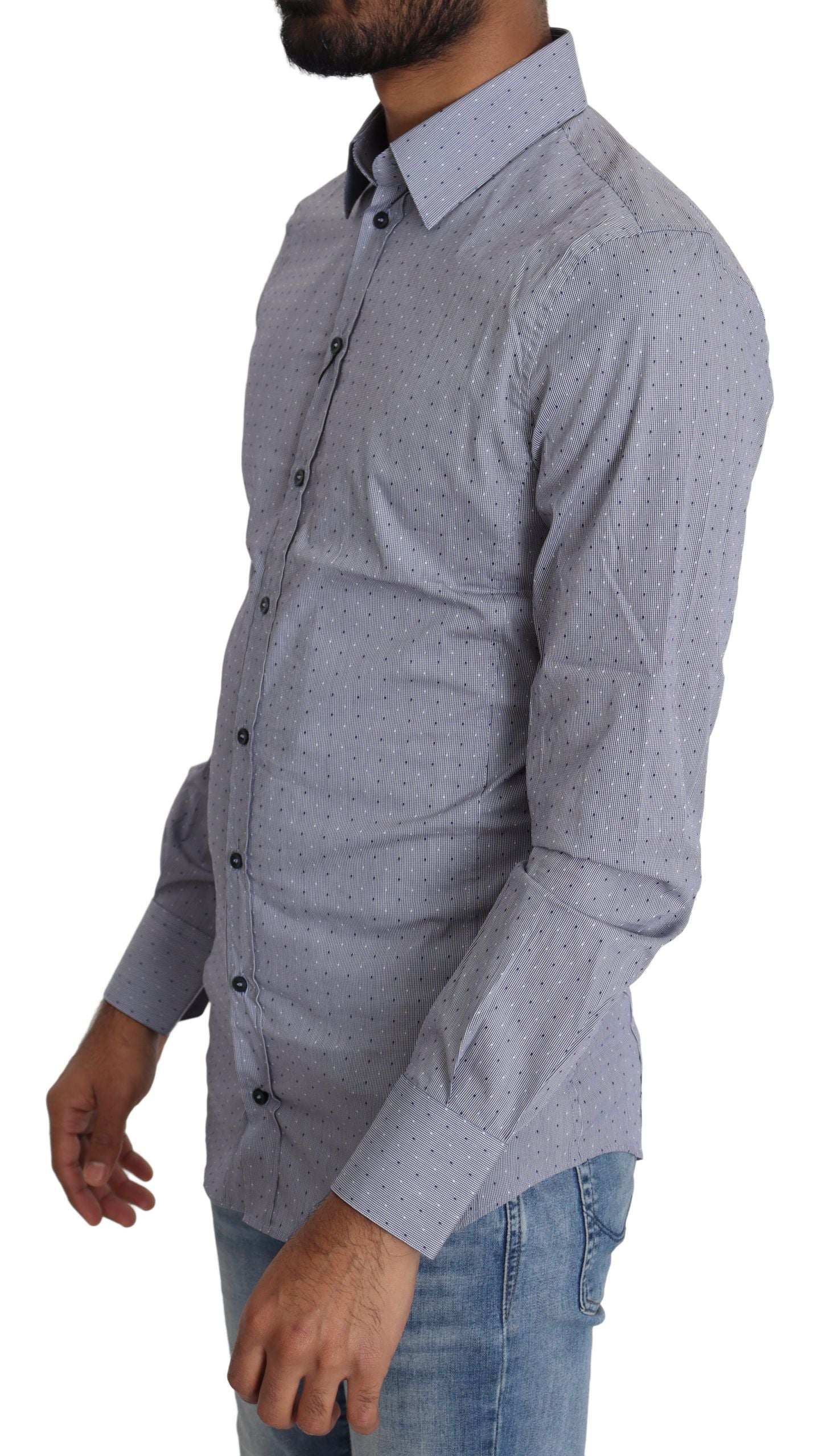 Men's long sleeve shirt with a patterned design