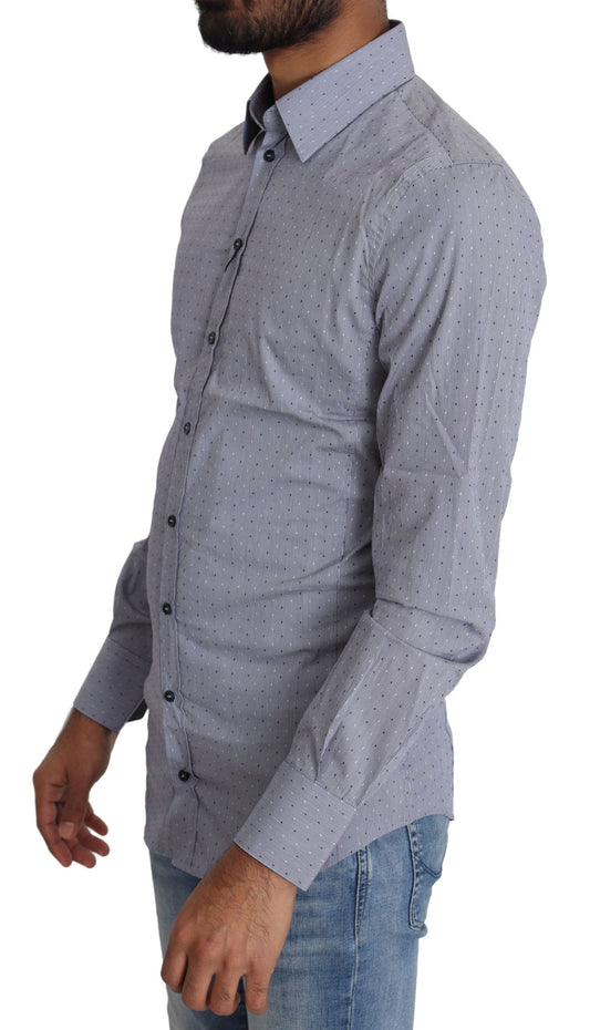 Men's long sleeve shirt with a patterned design