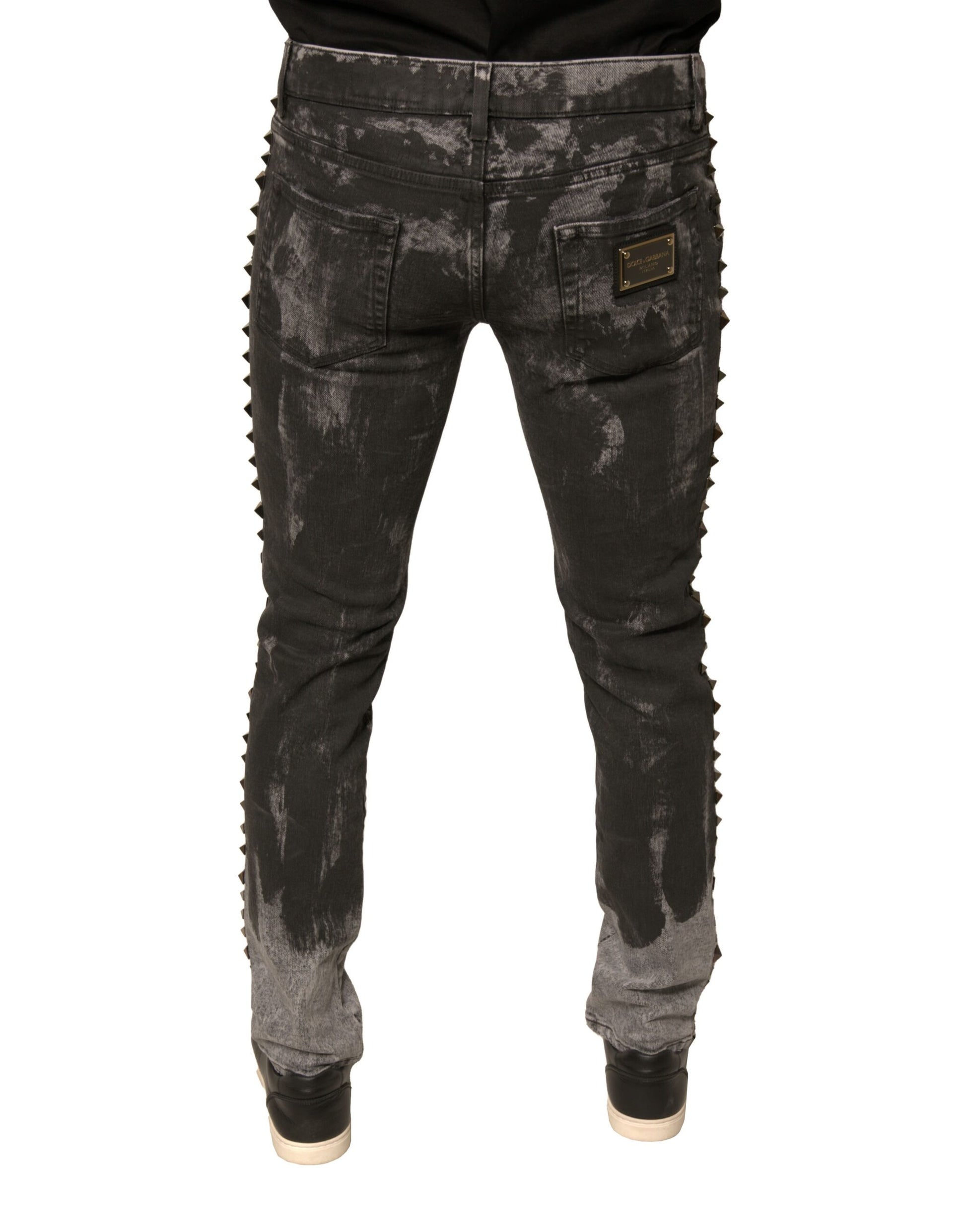 Pair of distressed jeans