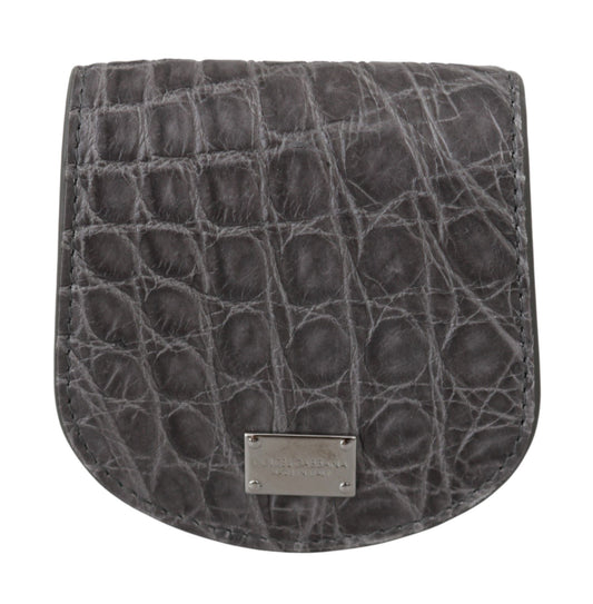 Black leather wallet with silver hardware