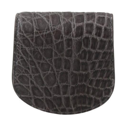 Brown leather wallet with visible stitching