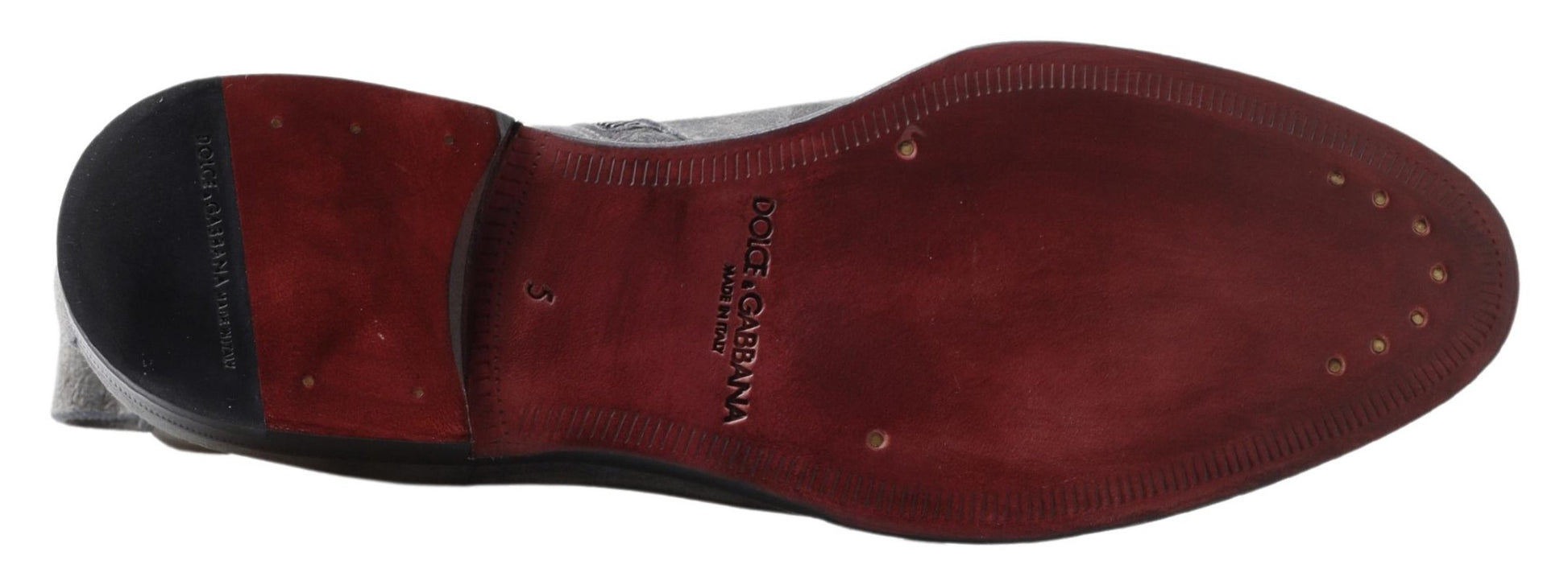 Red dress shoe with laces and a small heel