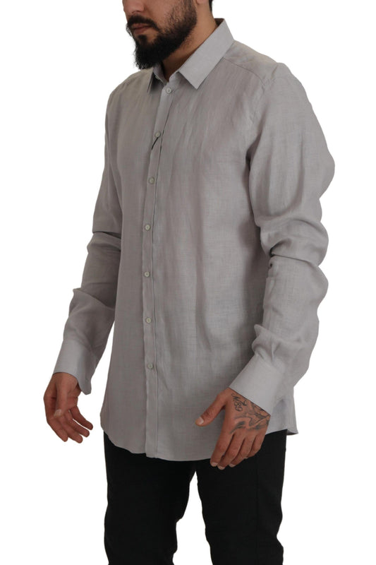Man wearing long sleeve shirt