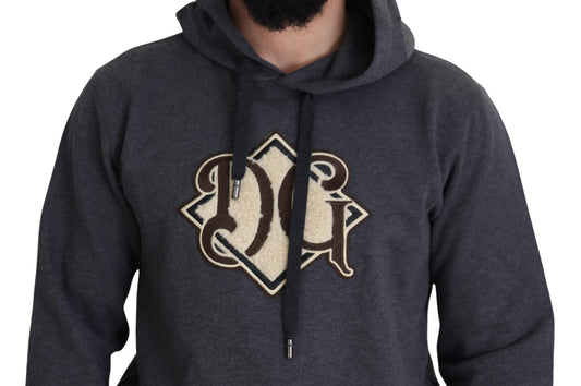 Grey hoodie with emblem on front