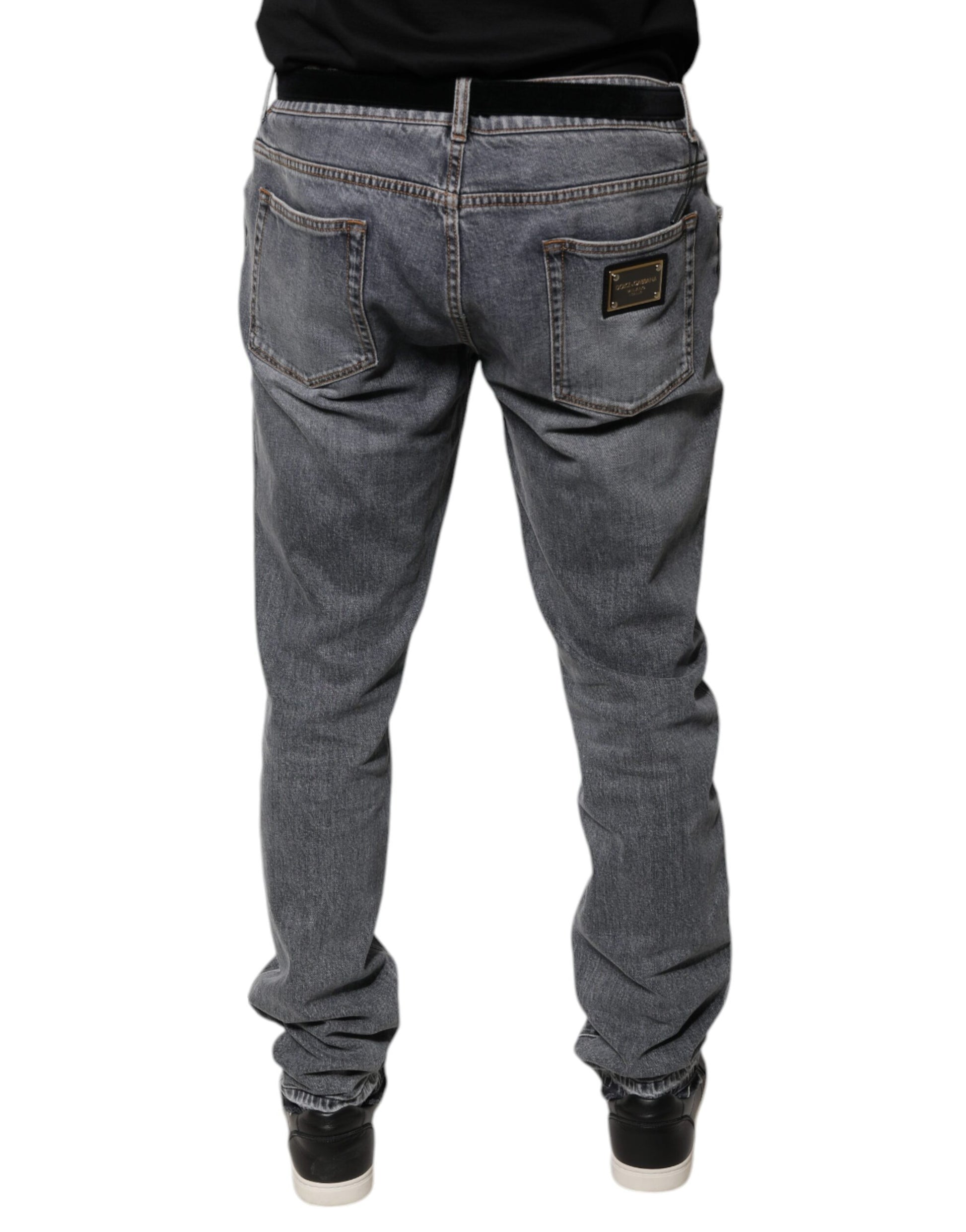 Pair of blue jeans on a mannequin