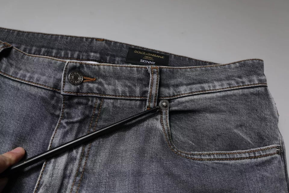 Pair of blue jeans on a table