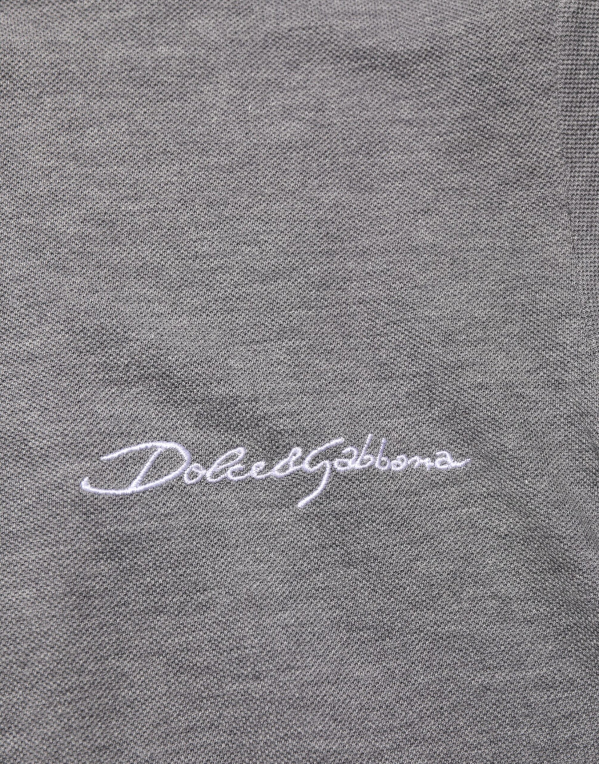 Grey fabric with embroidered logo