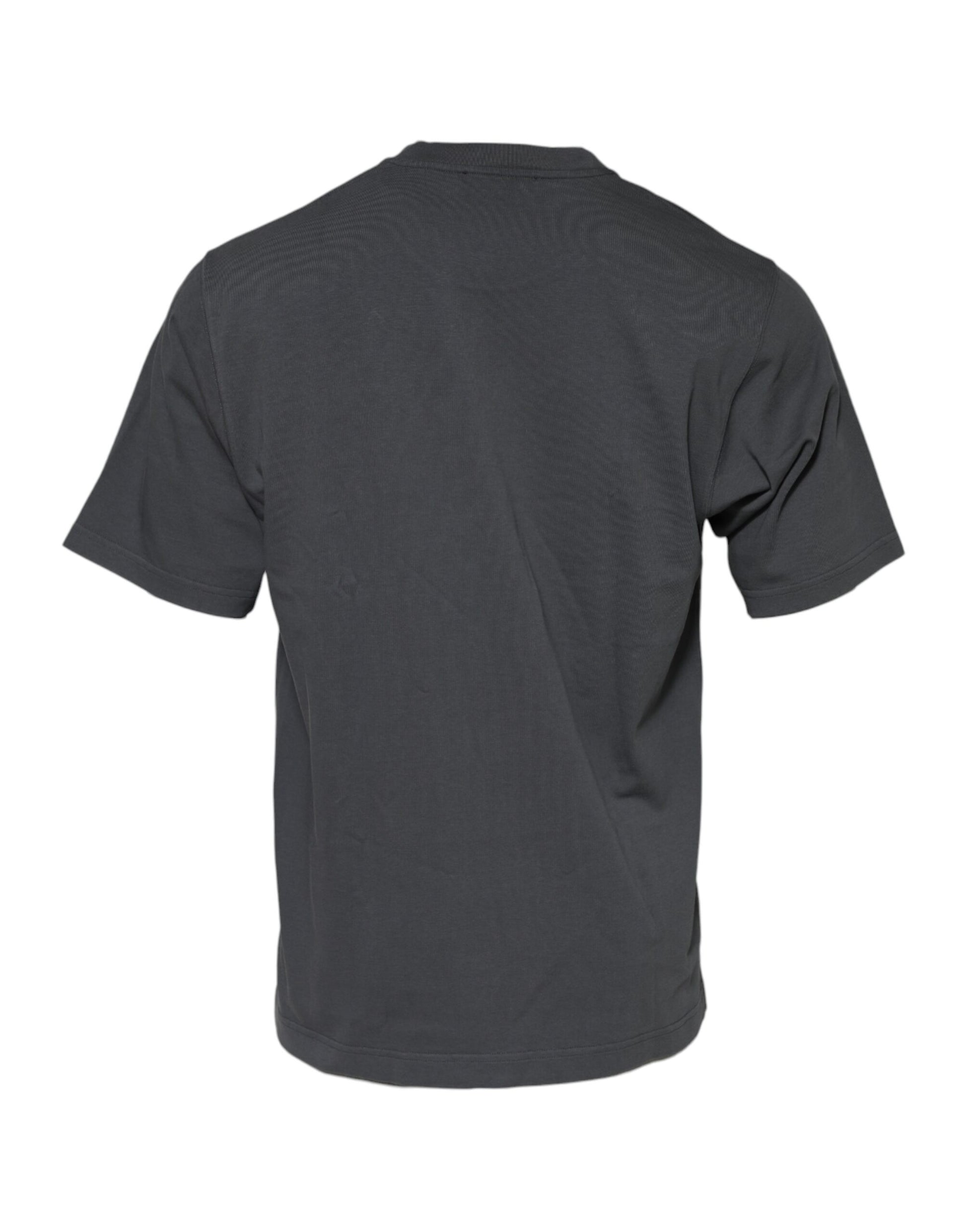 Dark colored short sleeve t-shirt on a mannequin