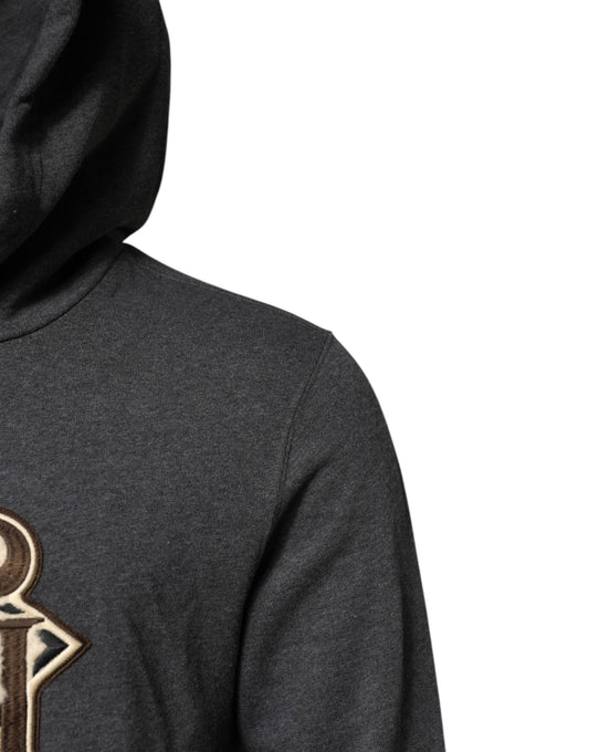 Dark hoodie with emblem on front