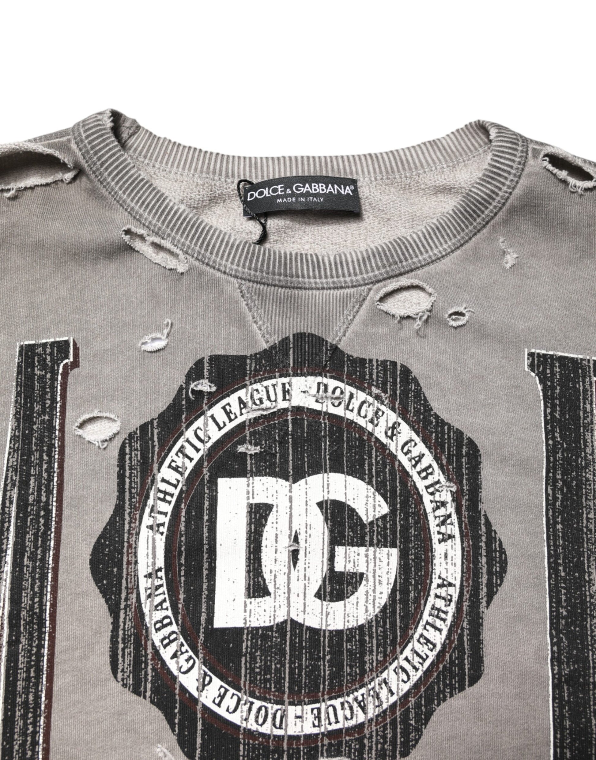 Grey baby sweater with DC logo