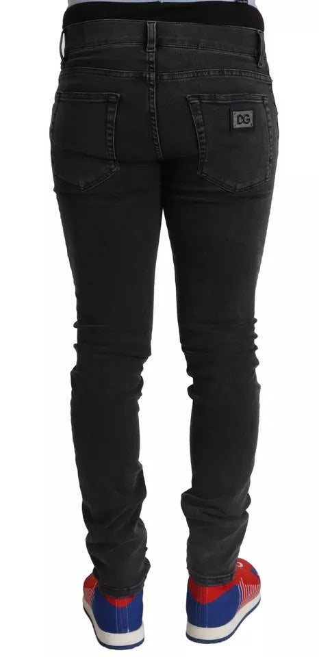 Pair of black skinny jeans on a mannequin