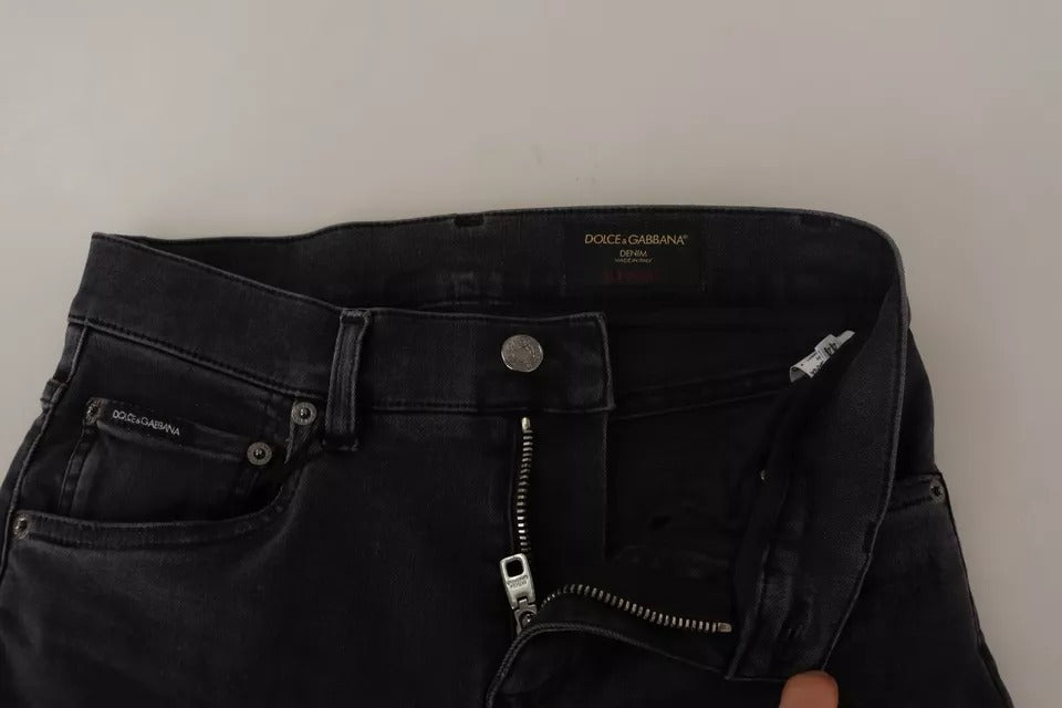 Pair of blue jeans on a table