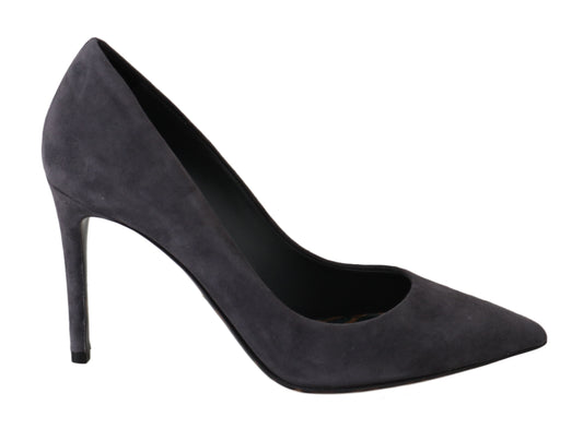 Pair of women's dress shoes with pointed toe and high heel