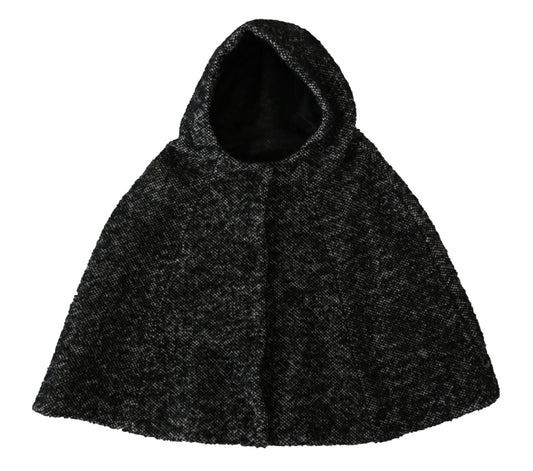 Black hooded sweatshirt with a zipper