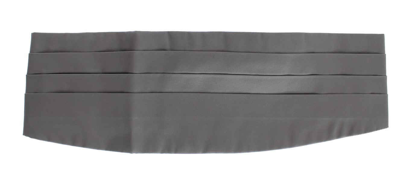 Black leather belt with a buckle
