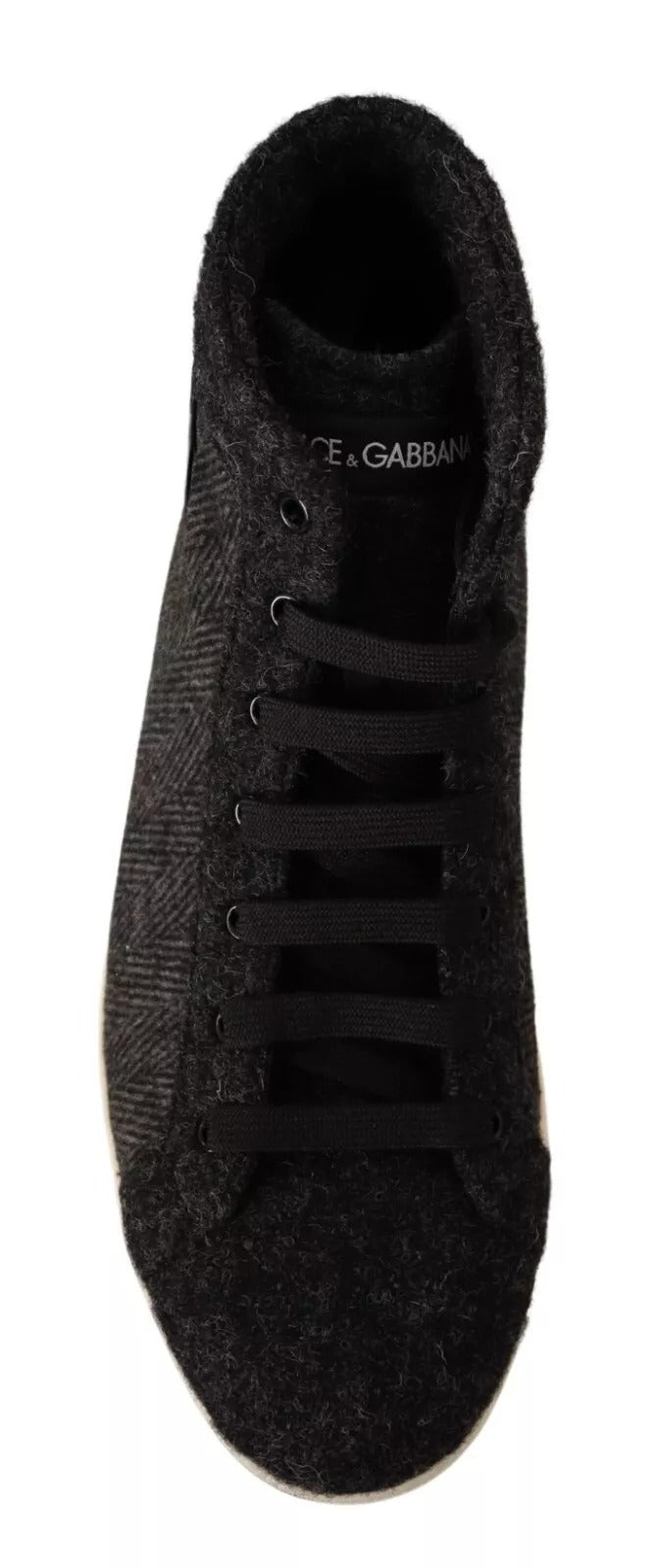Black shoe with laces