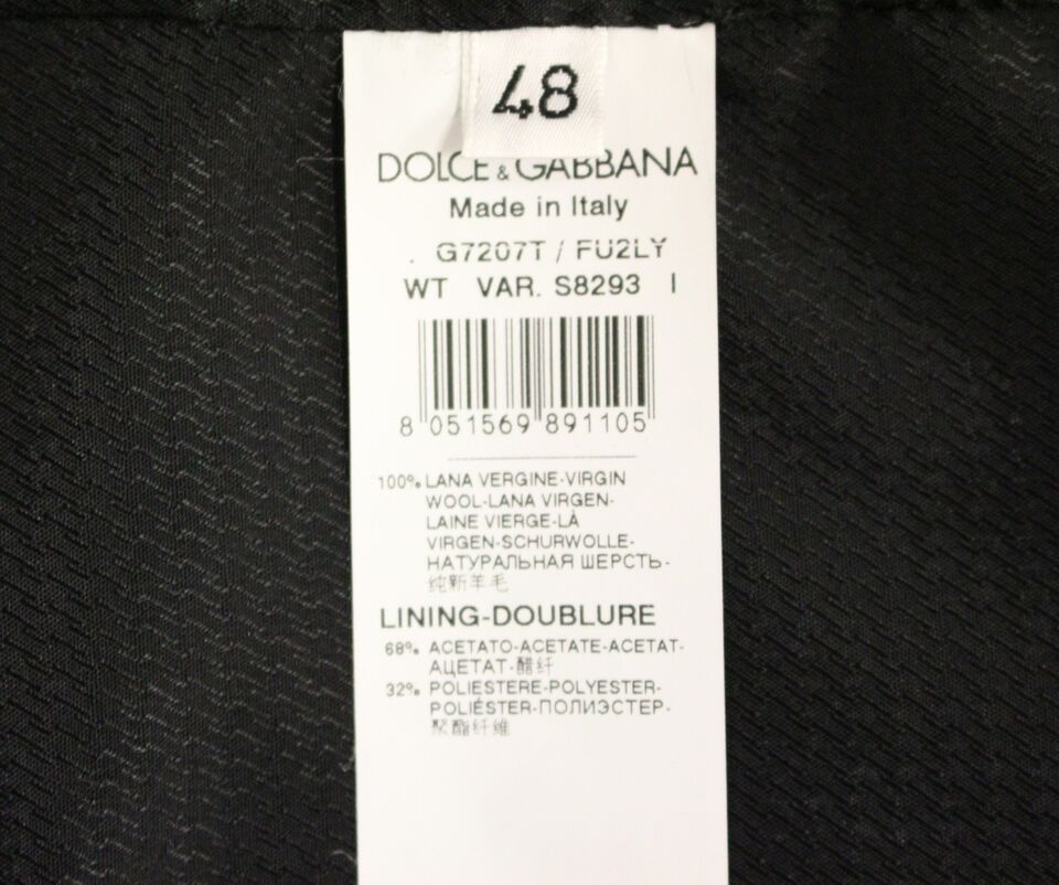 A gray wool vest from Dolce & Gabbana, part of a formal dress collection