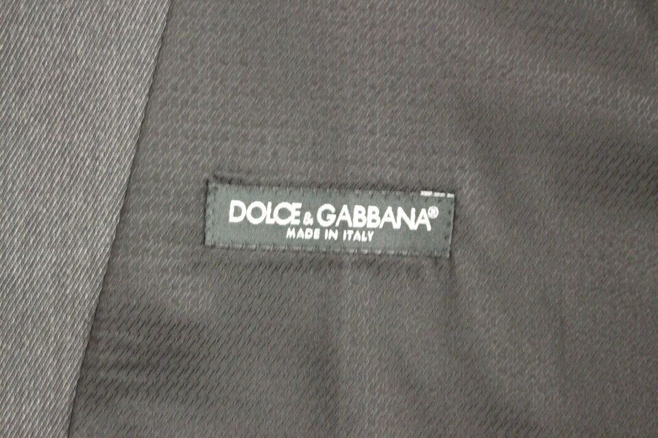 A gray wool vest from Dolce & Gabbana, made in Italy