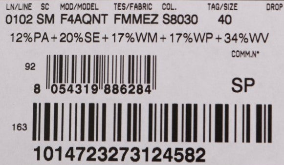 Barcode on a product label
