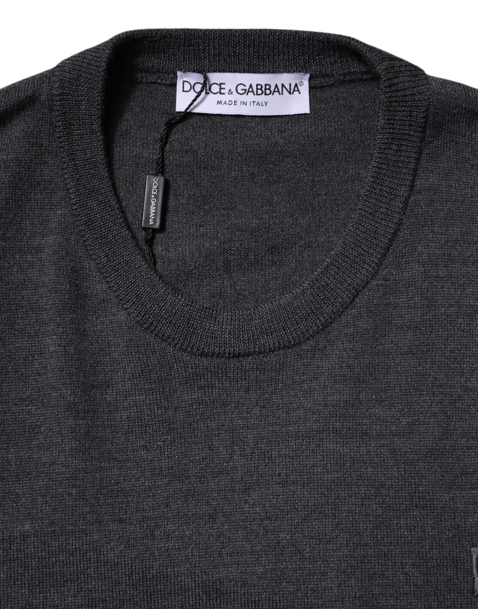 Black sweater with ribbed neckline