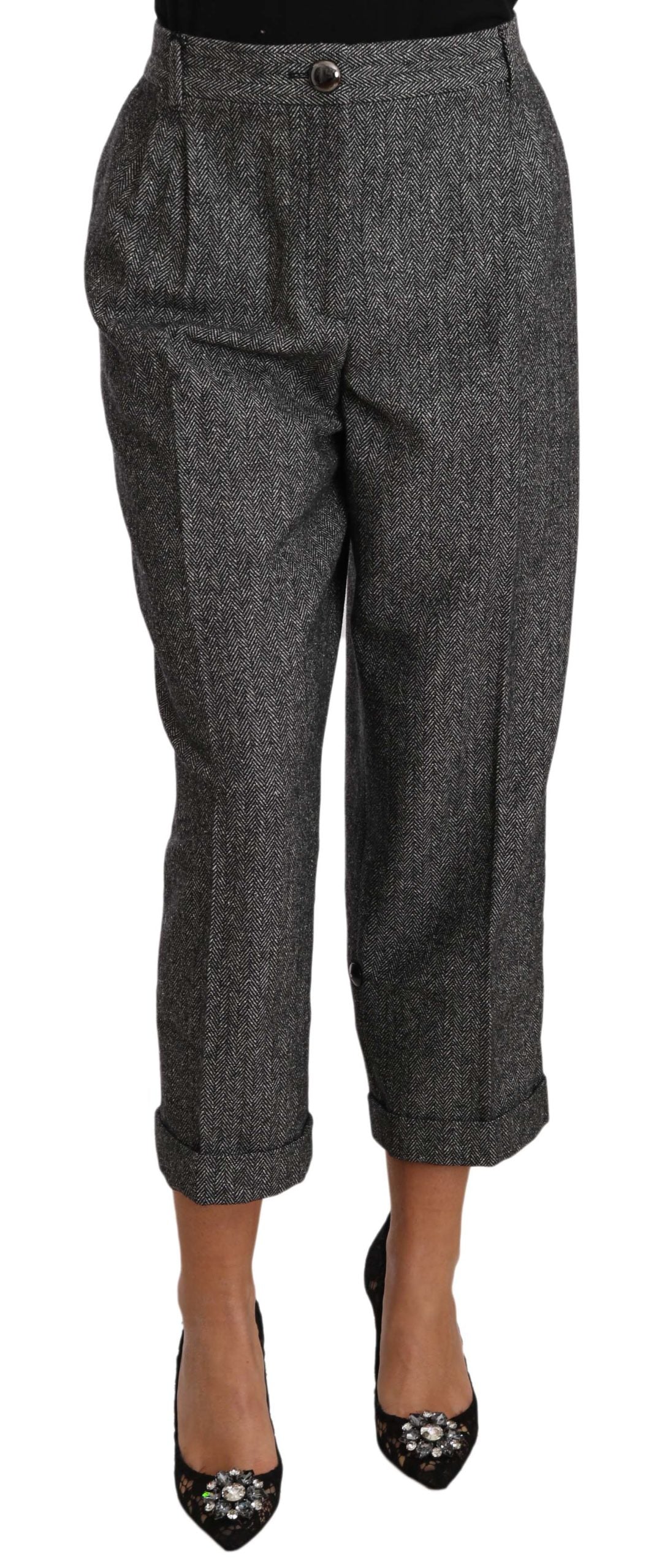 Pair of women's trousers with a patterned design
