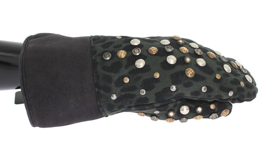 Decorative glove with sequins on top
