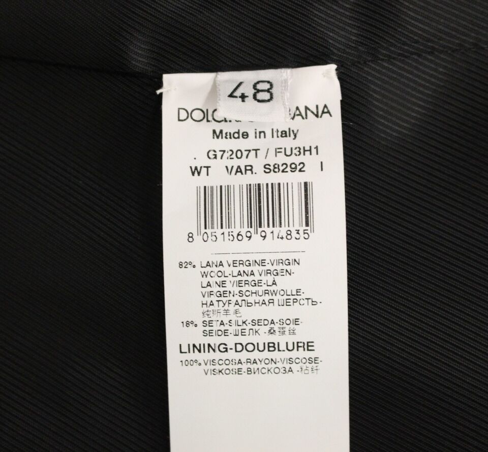 A gray wool silk vest gilet from Dolce & Gabbana