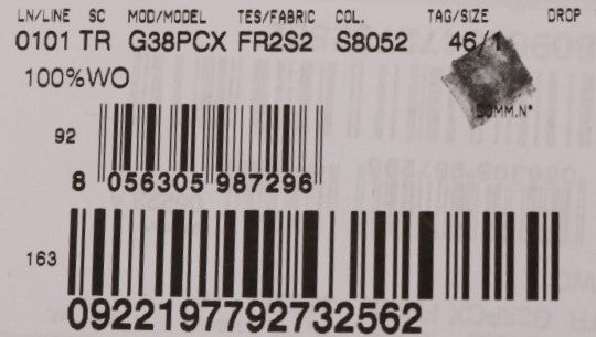 Barcode on a package