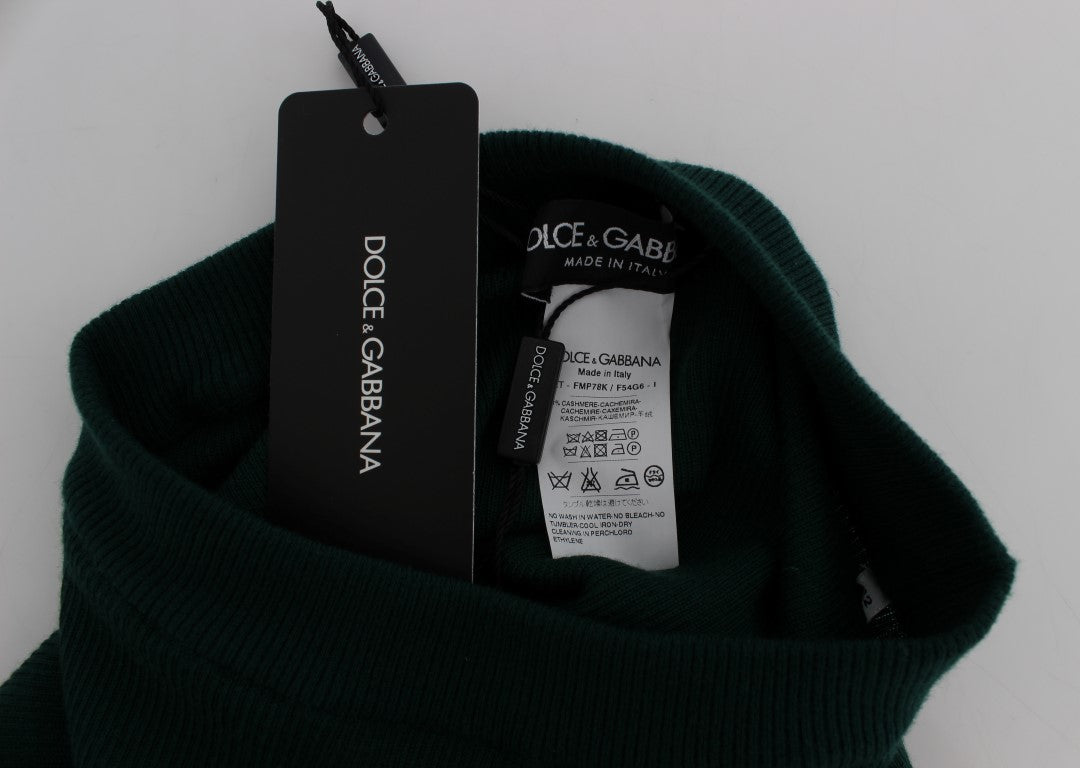 Green sweater with tag inside