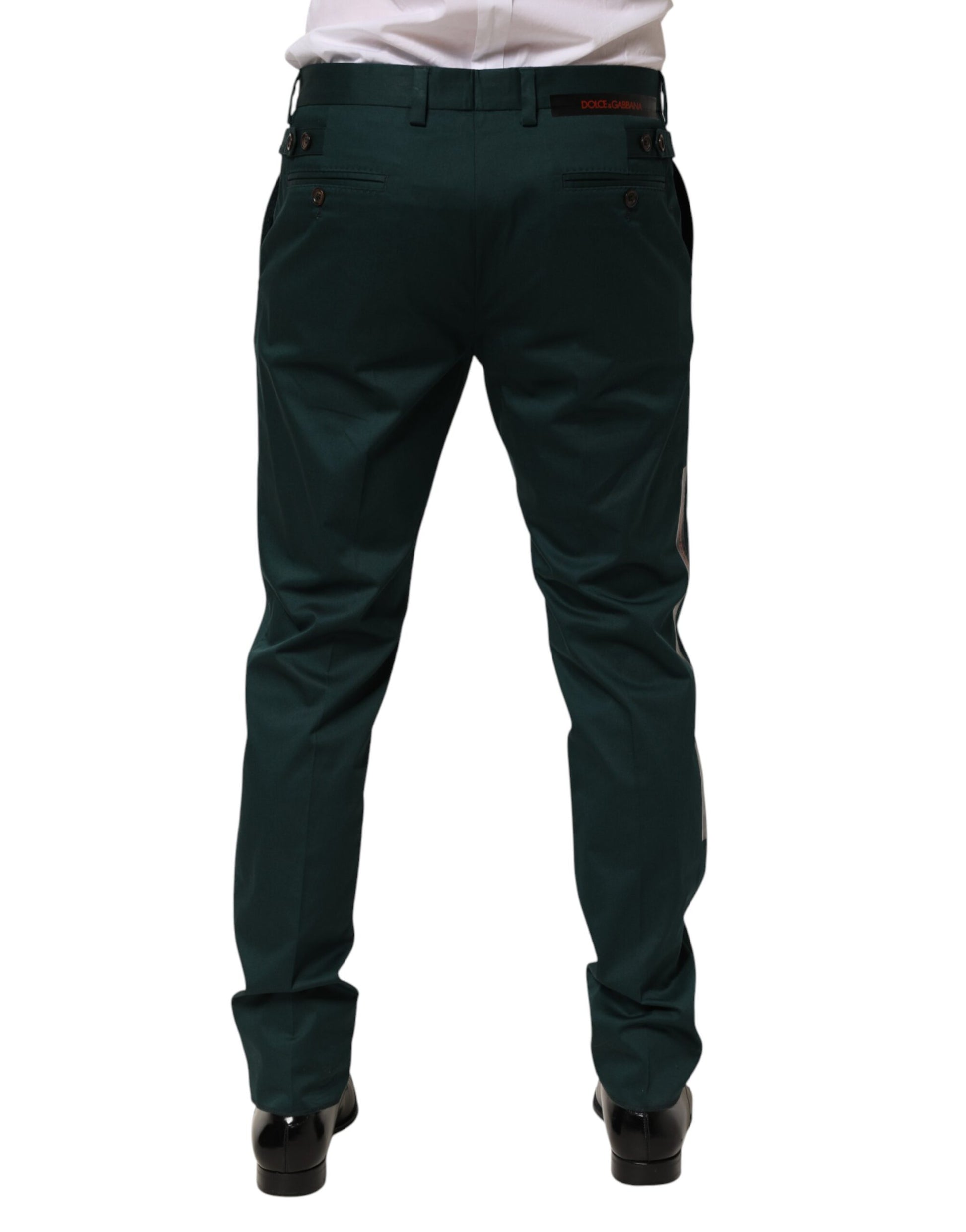 A pair of green men's formal dress pants by Dolce & Gabbana