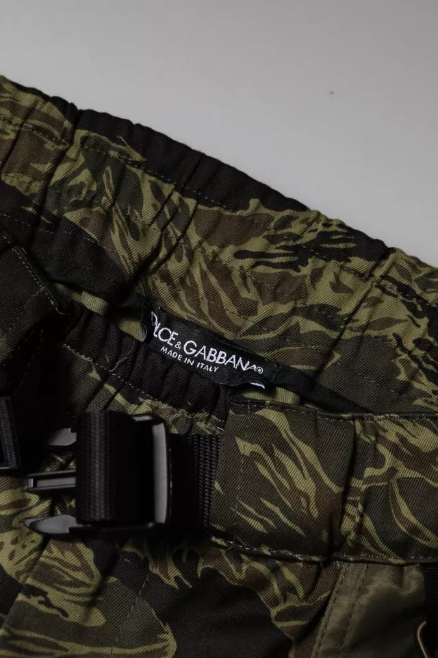 Camouflage jacket with brand label on front