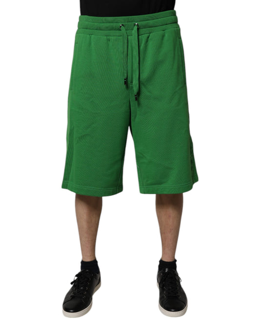Green shorts on a mannequin