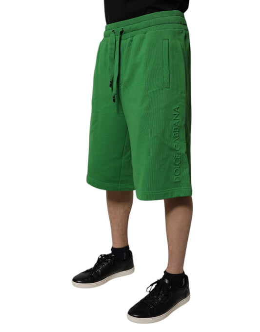 Green shorts on a mannequin