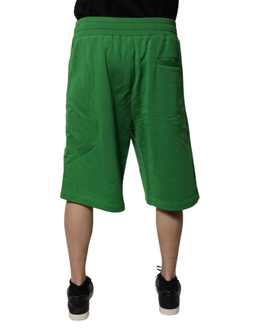 Green shorts on a person