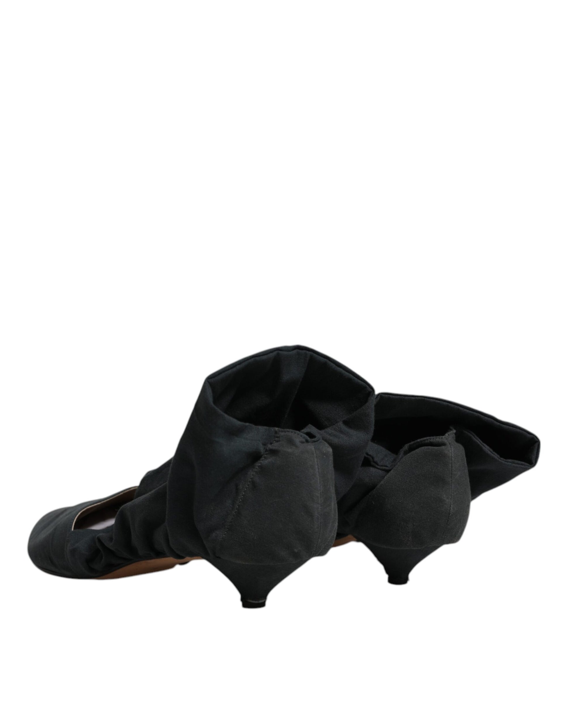 Pair of black shoes with heels