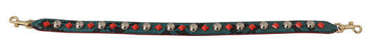 Bracelet with red beads and skulls