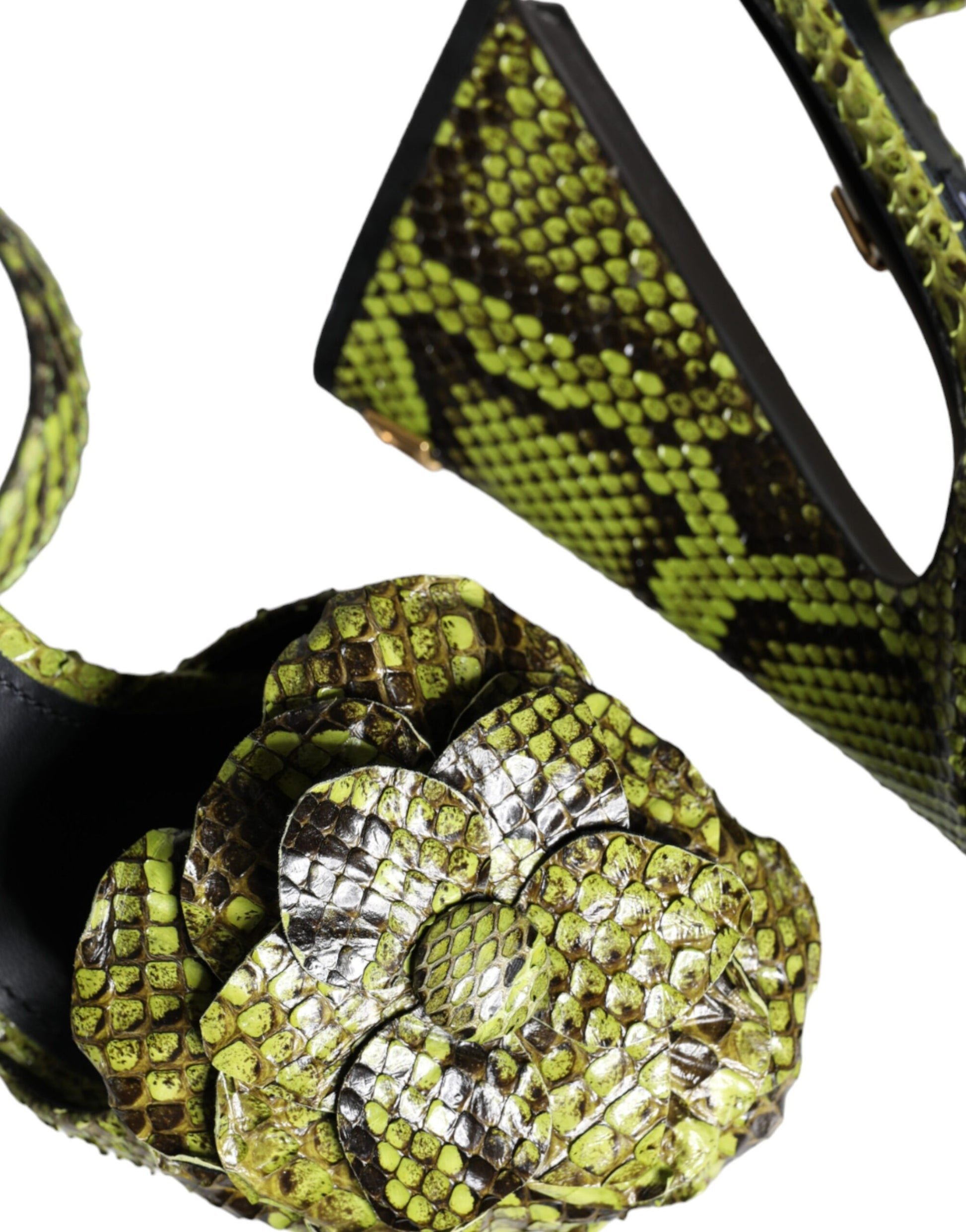 Snake skin patterned purse with rhinestones