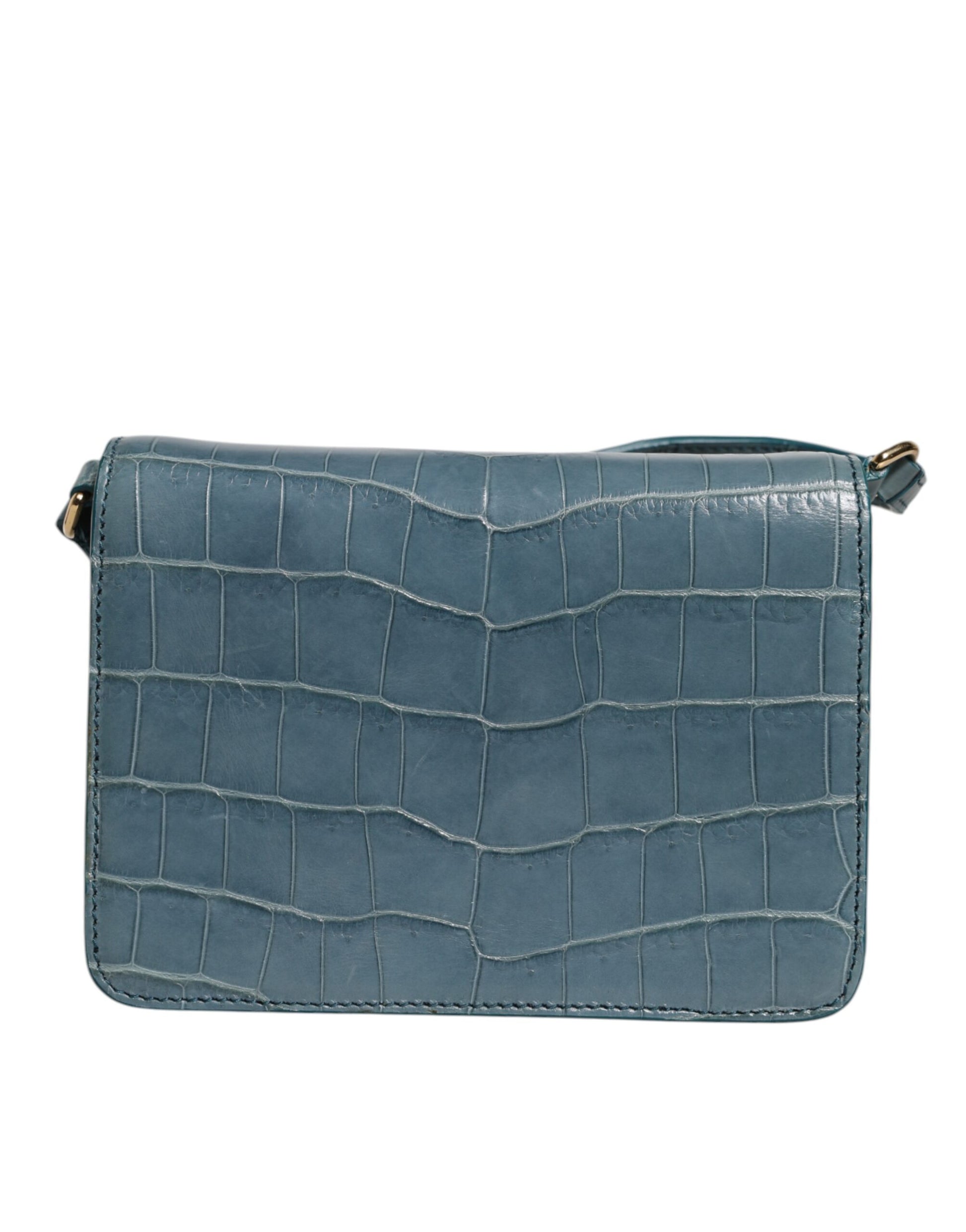 Blue crocodile skin wallet